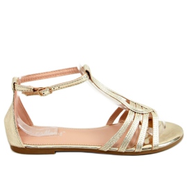 Sandales pour femmes dorées SM0024 Or d'or