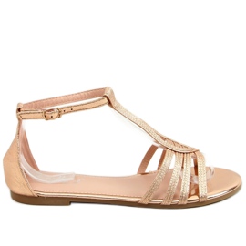 Sandales femme champagne SM0024 Champagne doré