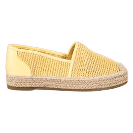 Coura Espadrilles Tressées jaune