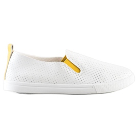 Sun Color Slipons Avec Insert Jaune blanche