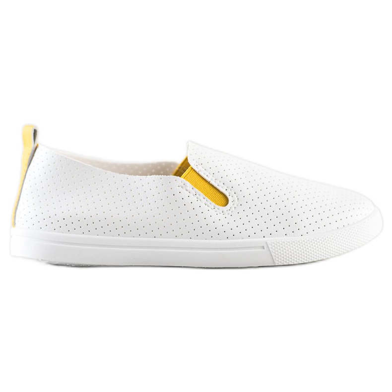 Sun Color Slipons Avec Insert Jaune blanche