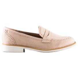 Sun Color Chaussures en daim classiques beige