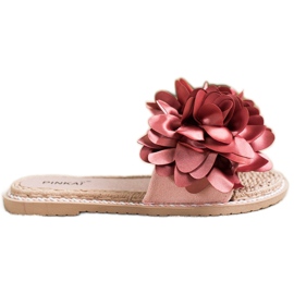 SHELOVET Chaussons Roses Avec Fleur SHELOVET Chaussons Roses Avec Fleur