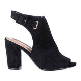 Bestelle Sandales fermées avec boucle noir