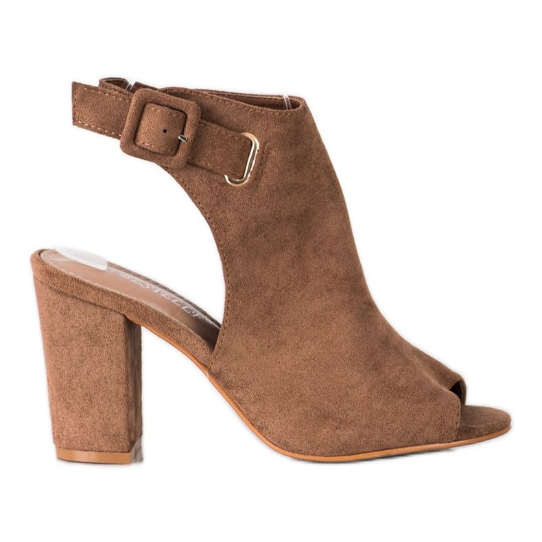 Bestelle Sandales fermées avec boucle brun