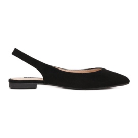 Ballerines En Daim En Spitz Black Daisy noir