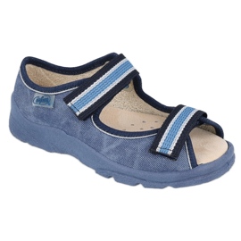 Chaussures enfant Befado 869X158 bleu marine bleu