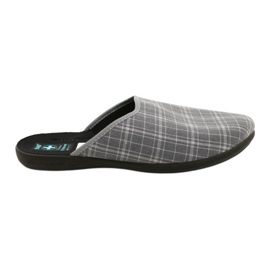 Chaussons homme Adanex 25950 gris à carreaux Chaussons homme Adanex 25950 gris à carreaux