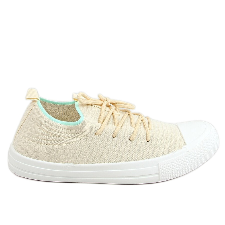 Baskets femme chaussettes beiges PC06P LT.BEIGE Baskets femme chaussettes beiges PC06P LT.BEIGE