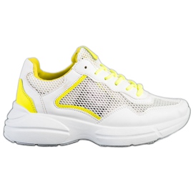 SHELOVET Baskets avec maille blanc
