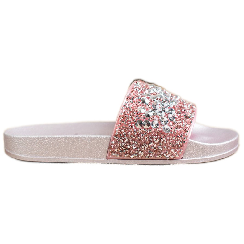 SHELOVET Pantoufles Avec Ornements rose