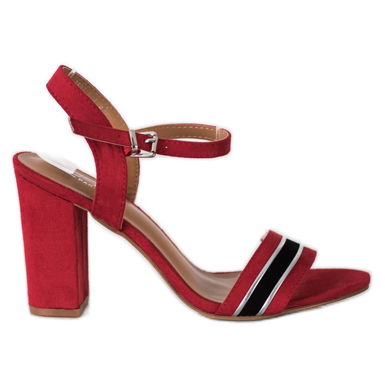 Cm Paris Sandales à talons hauts rouge