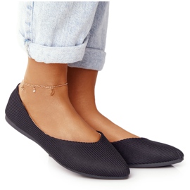 Délicat Ballerine En Spitz Vinceza 2187 Noir le noir