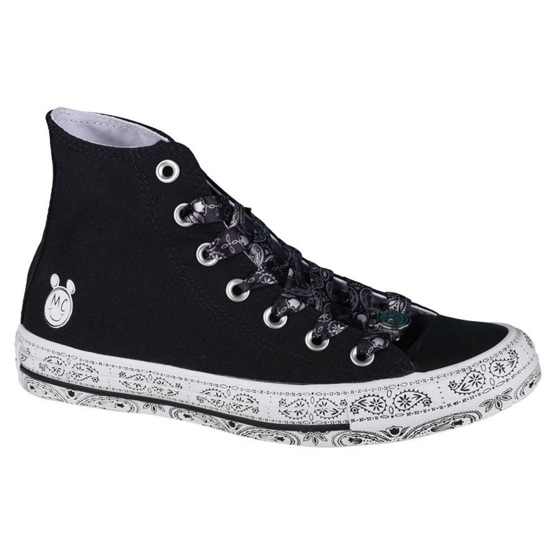 Chaussures Converse X Miley Cyrus Chuck Taylor Hi All Star 162234C le noir