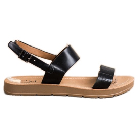 Cm Paris Sandales classiques à boucle le noir Cm Paris Sandales classiques à boucle le noir