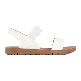 Cm Paris Sandales classiques à boucle blanc