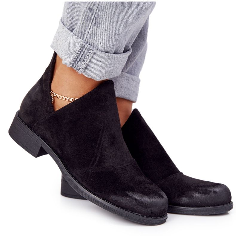 PS1 Boots femme Hillary noires à découpes le noir
