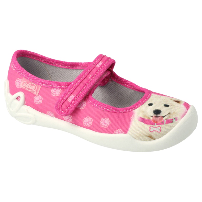 Befado Béfado Children's Slippers 114x456 Rose avec application Befado Béfado Children's Slippers 114x456 Rose avec application