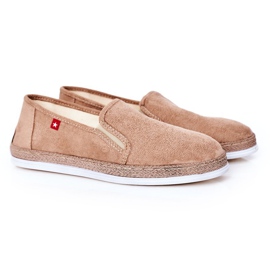 Espadrilles Homme En Daim Big Star HH176003 Beige