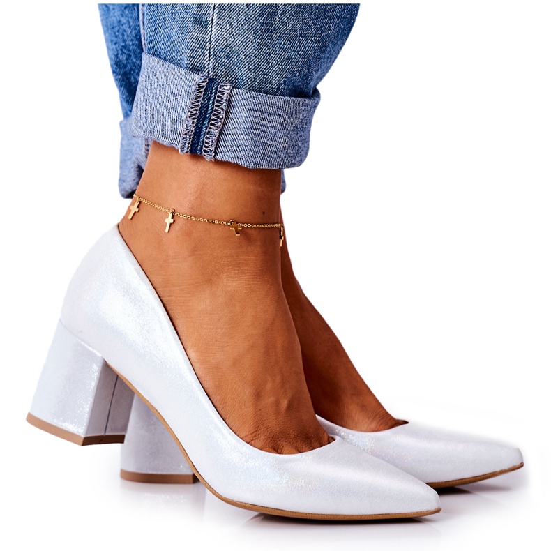 Lewski Shoes Escarpins En Satin Avec Motif Animal Lewski Chaussures 2801 Argent Lewski Shoes Escarpins En Satin Avec Motif Animal Lewski Chaussures 2801 Argent