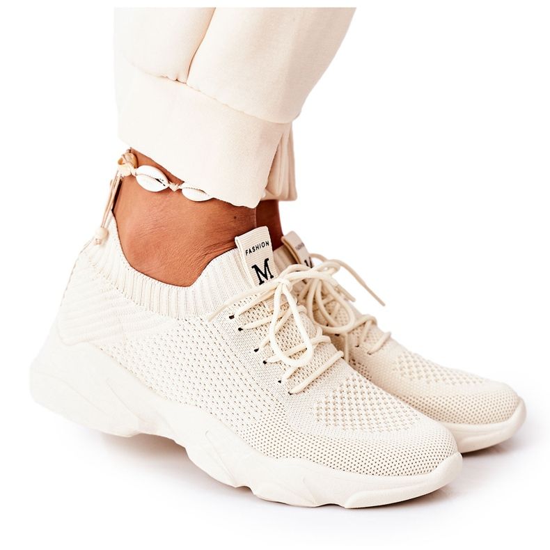 PS1 Chaussures De Sport Pour Femmes Baskets Beige Mode PS1 Chaussures De Sport Pour Femmes Baskets Beige Mode