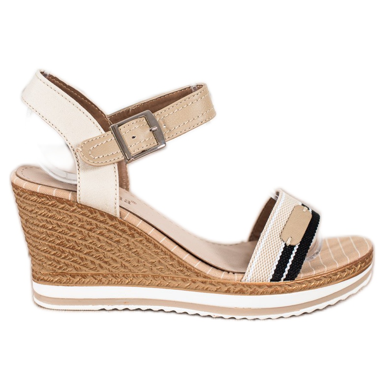 SHELOVET Sandales compensées beige SHELOVET Sandales compensées beige