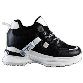 SHELOVET Baskets mode noires le noir