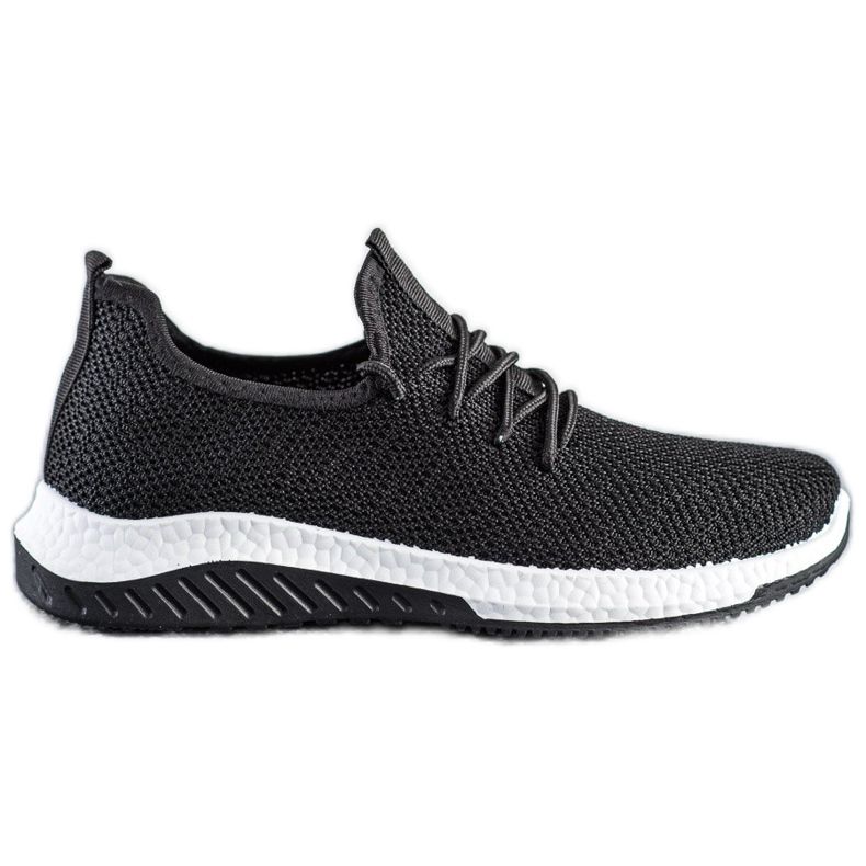 SHELOVET Chaussures de sport noires le noir