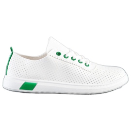 SHELOVET Baskets ajourées blanc