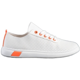 SHELOVET Baskets ajourées blanche