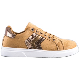 SHELOVET Baskets en daim brun