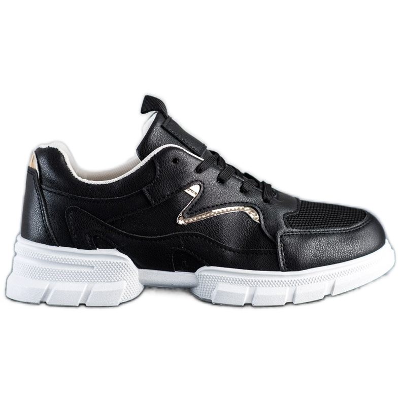 Marquiz Baskets noires à la mode le noir