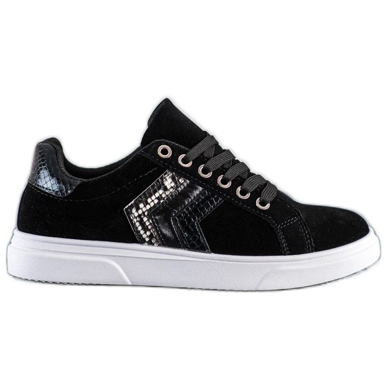 SHELOVET Baskets en daim le noir