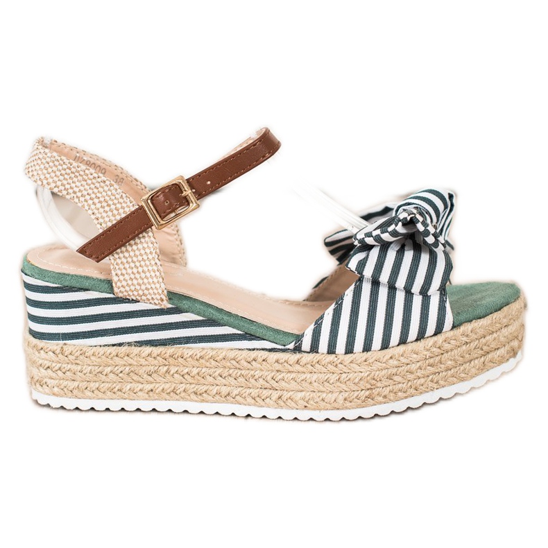Sweet Shoes Espadrilles Sandales À Rayures vert Sweet Shoes Espadrilles Sandales À Rayures vert