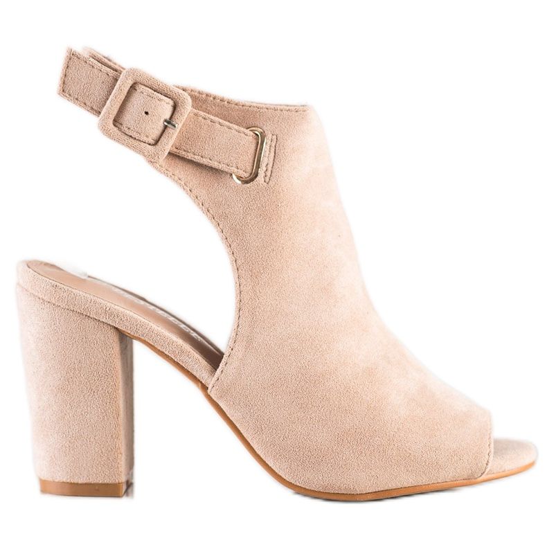 Bestelle Sandales fermées avec boucle beige