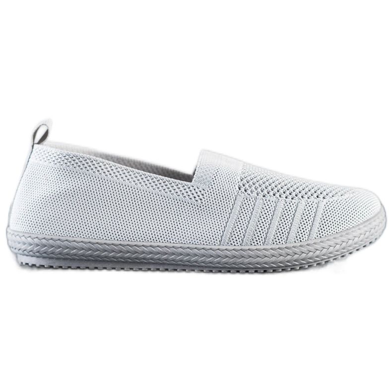 SHELOVET Slipons Ajourés gris SHELOVET Slipons Ajourés gris