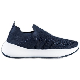 Renda Baskets à enfiler avec cristaux bleu