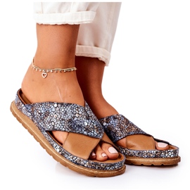 Chaussons Profilés Cuir Maciejka 04986-02 Marron brun