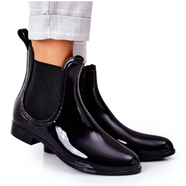 Bottes Jodhpur noires brillantes Umbrella