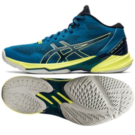 Asics Sky Elite Ff Mt 2 M 1051A065 401 chaussures de volley-ball bleu bleu Asics Sky Elite Ff Mt 2 M 1051A065 401 chaussures de volley-ball bleu bleu