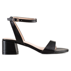 SHELOVET Sandales noires élégantes