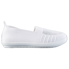SHELOVET Slipons Ajourés blanc