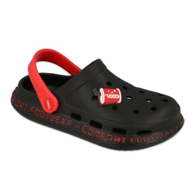 Chaussons en mousse pour enfants Befado - noir 159Y103 le noir rouge
