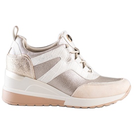 Baskets compensées VINCEZA beige