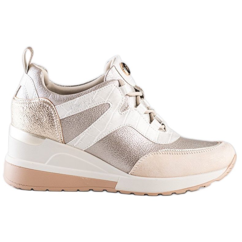 Baskets compensées VINCEZA beige