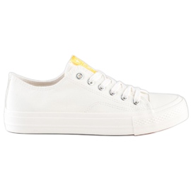 SHELOVET Baskets blanches classiques