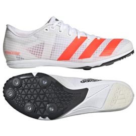Adidas Distancestar W FY4095 crampons de course blanc