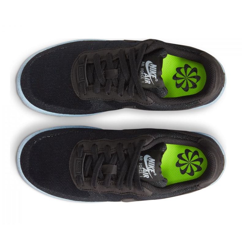 Chaussure Nike Air Force 1 Crater Flyknit Jr DH3375-001 le noir