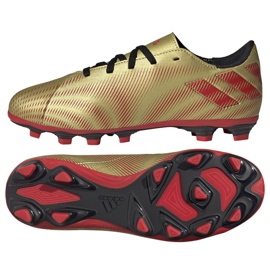 Chaussures de football Adidas Nemeziz Messi .4 FxG Jr FY0810 d'or d'or