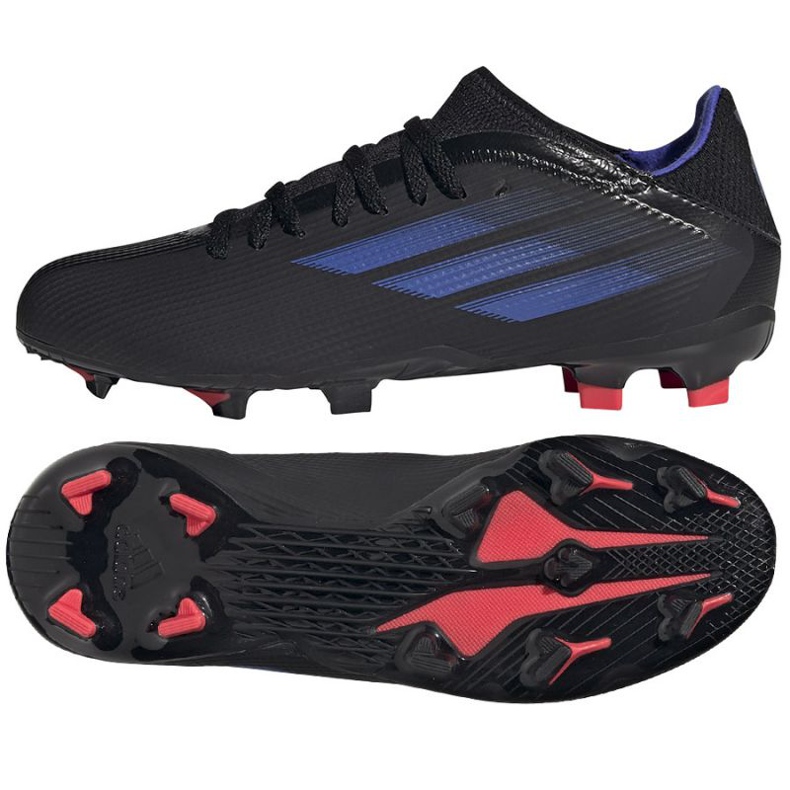 Chaussures de foot Adidas X Speedflow.3 Fg Jr FY3306 le noir le noir
